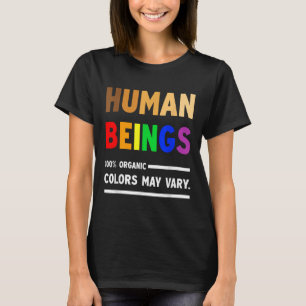 Camiseta Ser Humano 100% Colores Orgánicos Puede Variar Lgb