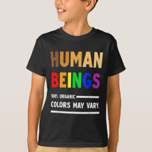 Camiseta Ser Humano 100% Colores Orgánicos Puede Variar Lgb