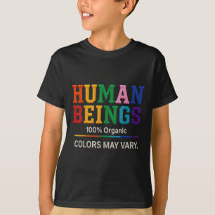 Camiseta Ser Humano 100% Colores Orgánicos Pueden Variar Or