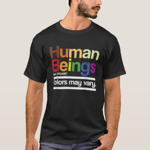 Camiseta Ser Humano Retro Vintage 100 Colores Orgánicos Pue