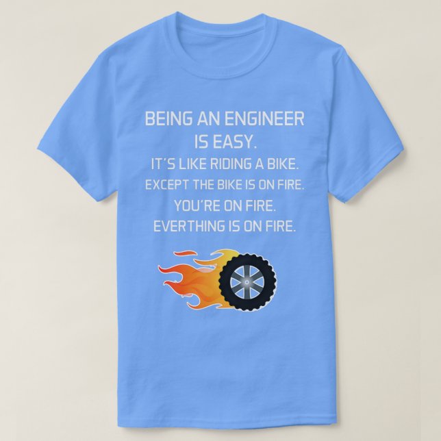 Camiseta Ser Ingeniero Es Fácil Para Los Itx27 Como Montar  (Diseño del anverso)