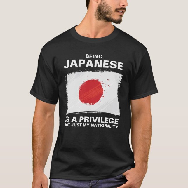 Camiseta Ser japonés es un privilegio (personalizar) (Anverso)