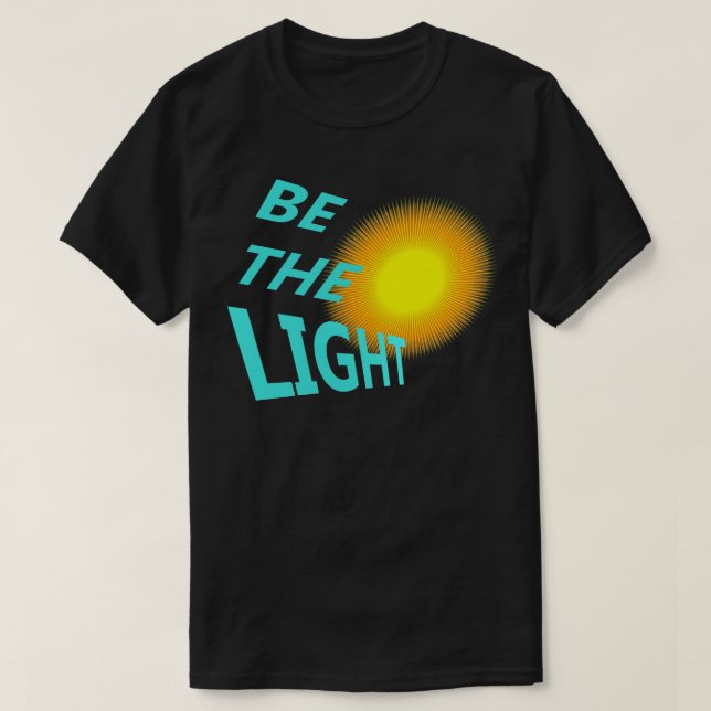 Camiseta Ser la luz (Diseño del anverso)