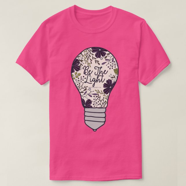 Camiseta Ser la luz (Diseño del anverso)
