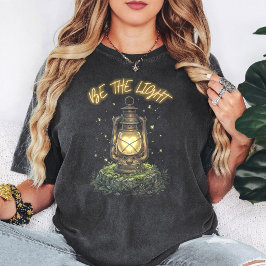 Camiseta Ser La Luz Linterna Vintage Corazón Luciérnagas