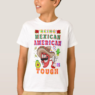 Camiseta Ser mexicano-estadounidense es difícil