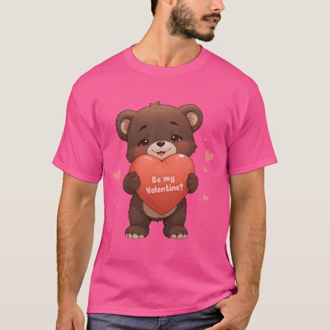 Camiseta ¿Ser mi Valentine? (Anverso)
