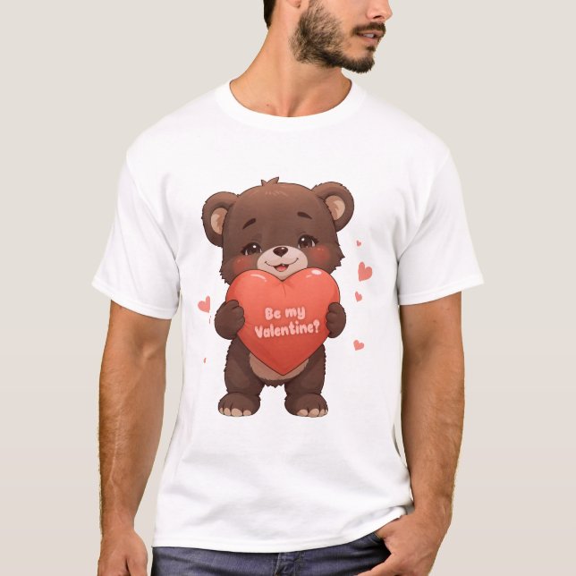 Camiseta ¿Ser mi Valentine? (Anverso)