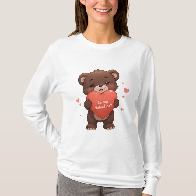 Camiseta ¿Ser mi Valentine? (Anverso)