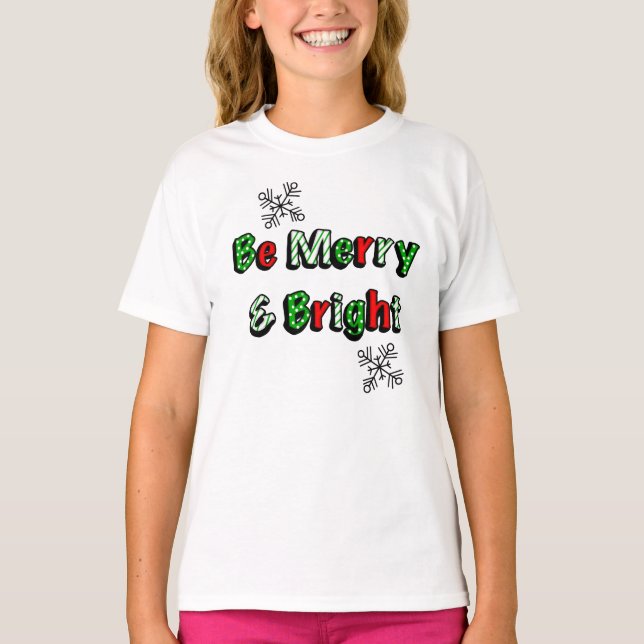 Camiseta Ser Navidades feriados y brillantes (Anverso)