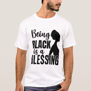 Camiseta Ser negro es una bendición para los afroamericanos