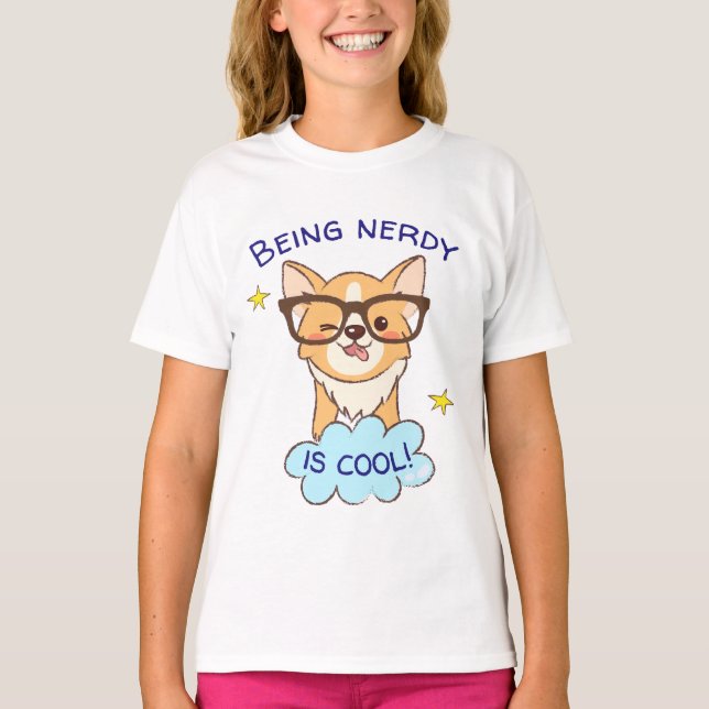 Camiseta Ser Nerdy Corgi T-Shirt (Anverso)