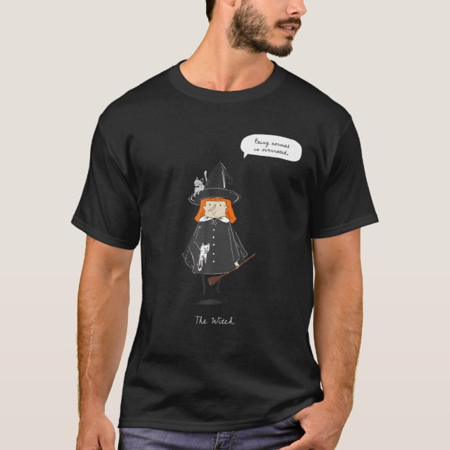 Camiseta Ser Normal Es Cita Sobrevalorada La Bruja (Anverso)