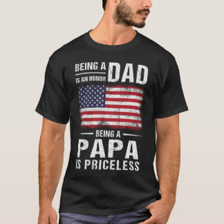 Camiseta Ser padre es un honor, ser papá no tiene precio
