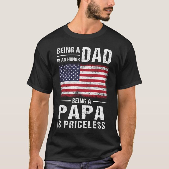Camiseta Ser padre es un honor, ser papá no tiene precio (Anverso)