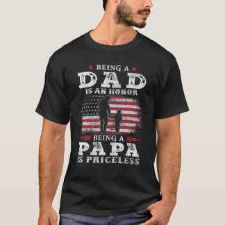 Camiseta Ser padre es un honor, ser papá no tiene precio