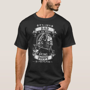 Camiseta Ser Papá Es Un Honor Ser Adorable Es Un Papá Sin P