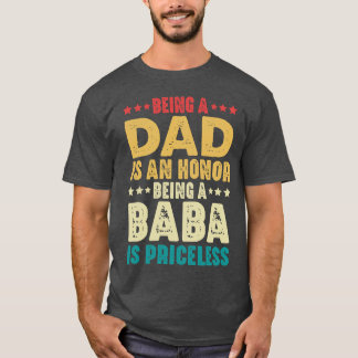 Camiseta Ser Papá Es Un Honor, Ser Baba No Tiene Precio