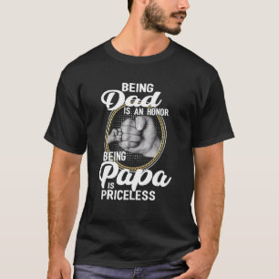 Camiseta Ser Papá Es Un Honor Ser Papa No Tiene Precio