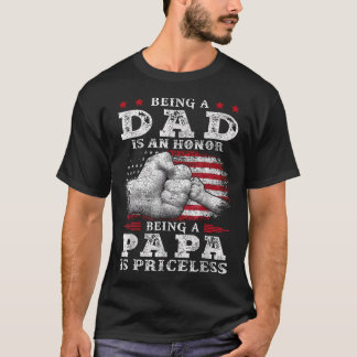 Camiseta Ser papá es un honor Ser papá no tiene precio Usa