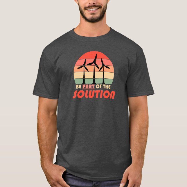 Camiseta Ser parte de la solución - El Tee del Cambio Climá (Anverso)