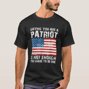 Camiseta Ser Patriota Estadounidense Bandera Patriótica