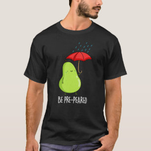 Camiseta Ser Pear Gracioso Preprés En Lluvia Pun Oscuro BG