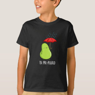 Camiseta Ser Pear Gracioso Preprés En Lluvia Pun Oscuro BG