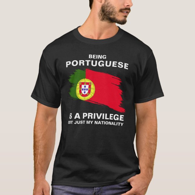Camiseta Ser portugués es un privilegio (personalizar) (Anverso)