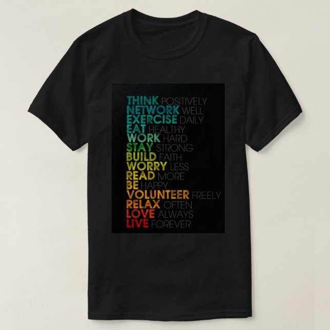 Camiseta Ser positivo (Diseño del anverso)