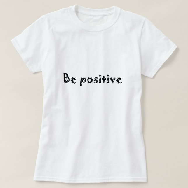 Camiseta ser positivo (Diseño del anverso)