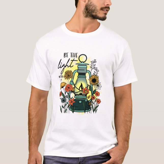 Camiseta Ser positivo para la religión de fe ligera (Anverso)