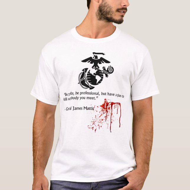 Camiseta Ser profesional.General James Mattis (Anverso)