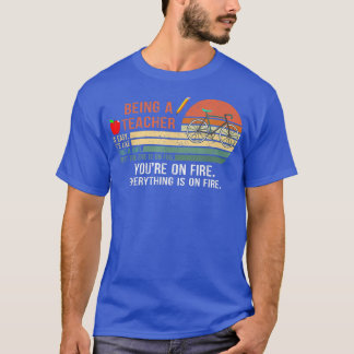 Camiseta Ser profesor es fácil es como andar en bicicleta