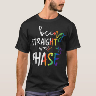 Camiseta Ser recto fue mi fase de orgullo lgbtq