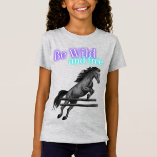 Camiseta Ser salvajes y jugo libre de caballos