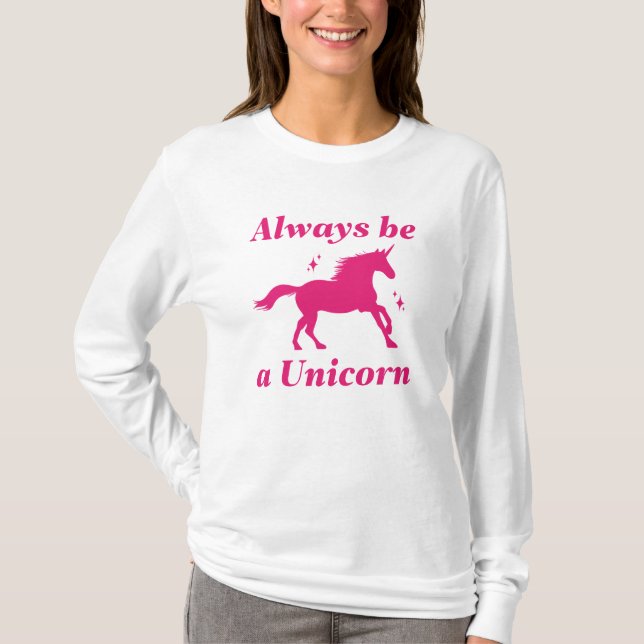 Camiseta Ser Siempre Un Unicornio (Anverso)