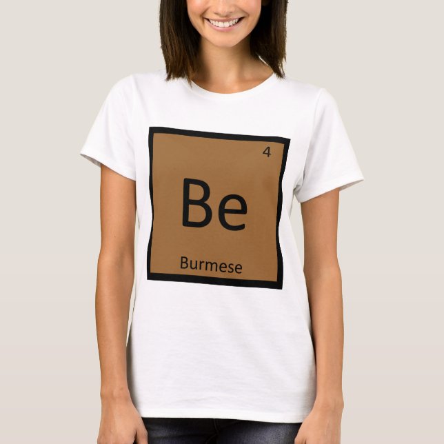 Camiseta Ser - Símbolo del Elemento Químico Python de Birma (Anverso)
