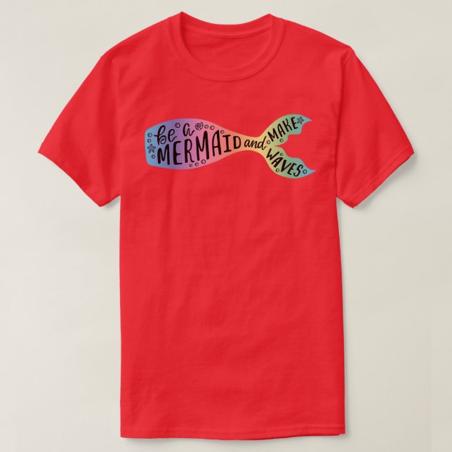 Camiseta Ser Sirenita Y Hacer Ondas 12 (Diseño del anverso)