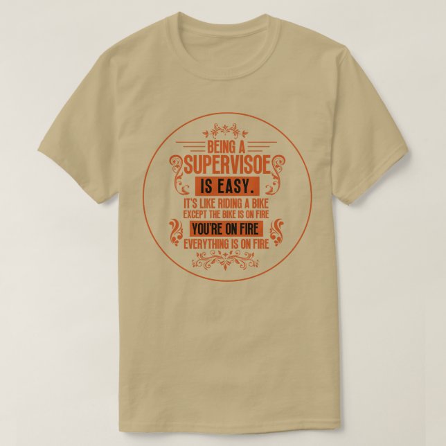 Camiseta Ser supervisor 15 (Diseño del anverso)