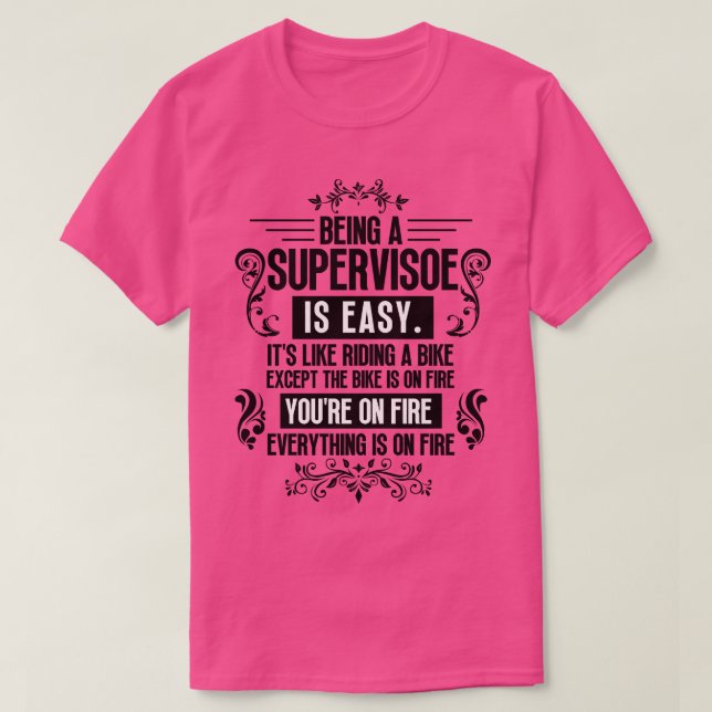 Camiseta Ser supervisor 16 (Diseño del anverso)