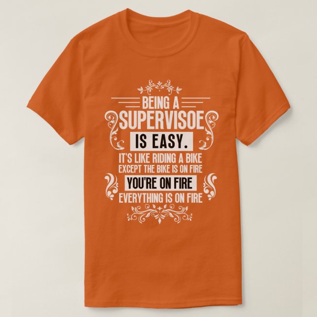 Camiseta Ser supervisor 2 (Diseño del anverso)
