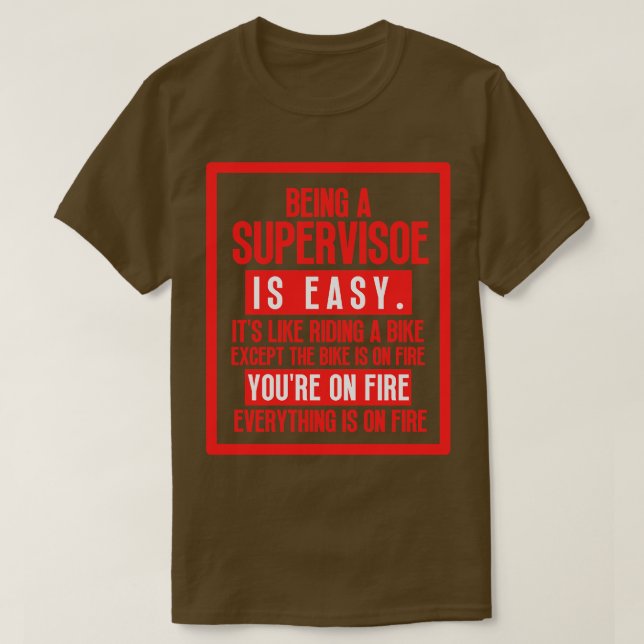 Camiseta Ser supervisor 21 (Diseño del anverso)