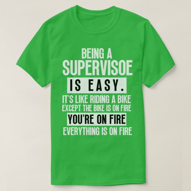 Camiseta Ser supervisor 3 (Diseño del anverso)