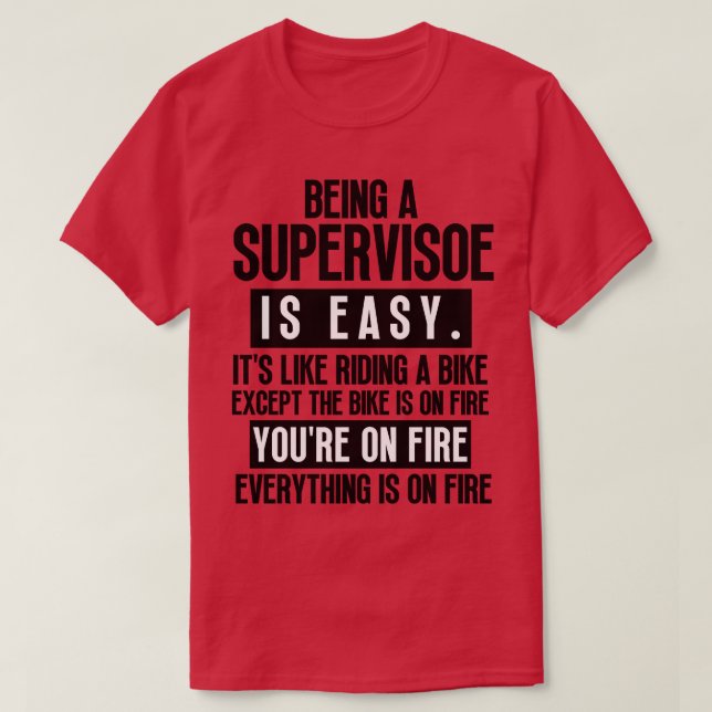 Camiseta Ser supervisor 5 (Diseño del anverso)