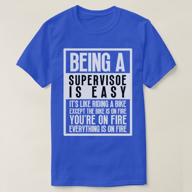 Camiseta Ser supervisor 8 (Diseño del anverso)