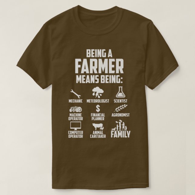 Camiseta Ser Un Agricultor Significa (Diseño del anverso)