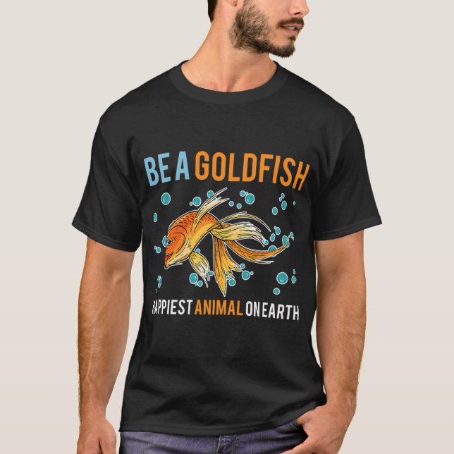 Camiseta Ser un animal pez dorado (Anverso)