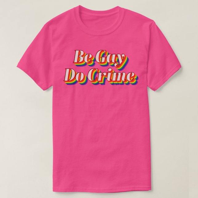 Camiseta Ser un crimen homosexual (Diseño del anverso)