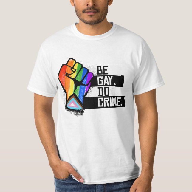 Camiseta Ser un crimen homosexual (Anverso)